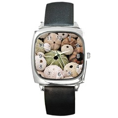 Sea Urchins Square Metal Watch by TheLazyPineapple