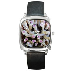 Sea Anemone Square Metal Watch by TheLazyPineapple