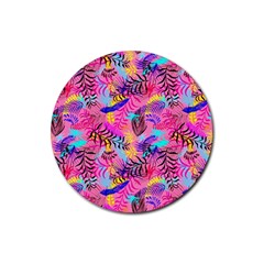 Flowers 50 Rubber Coaster (round)  by ArtworkByPatrick