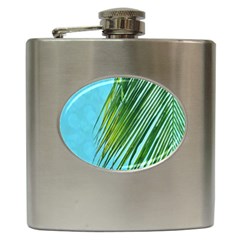 Tropical Palm Hip Flask (6 Oz) by TheLazyPineapple