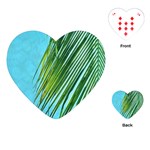 Tropical Palm Playing Cards Single Design (Heart) Front