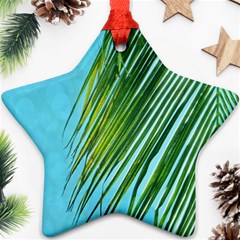 Tropical Palm Star Ornament (two Sides) by TheLazyPineapple