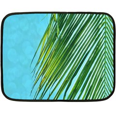 Tropical Palm Double Sided Fleece Blanket (mini)  by TheLazyPineapple