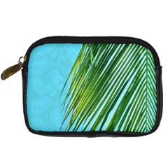 Tropical Palm Digital Camera Leather Case by TheLazyPineapple