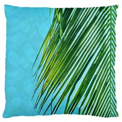 Tropical Palm Large Cushion Case (one Side) by TheLazyPineapple