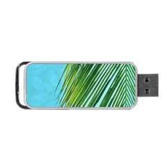 Tropical Palm Portable Usb Flash (one Side) by TheLazyPineapple