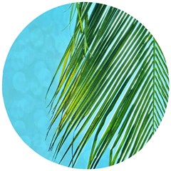 Tropical Palm Wooden Puzzle Round by TheLazyPineapple