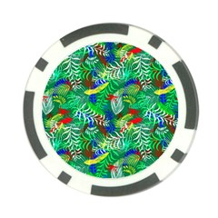 Flowers 50 1 Poker Chip Card Guard by ArtworkByPatrick