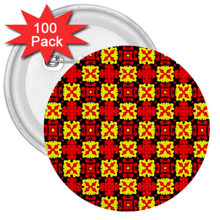 RBY-C-4-9 3  Buttons (100 pack) 