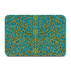 Sun In  The Soft Rainfall Nature Is Blooming Plate Mats by pepitasart