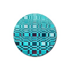 469823231 Glitch37 Rubber Coaster (round)  by ScottFreeArt