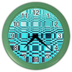 469823231 Glitch37 Color Wall Clock by ScottFreeArt