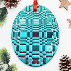 469823231 Glitch37 Oval Filigree Ornament (two Sides) by ScottFreeArt