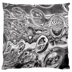 Pebbels In The Pond Large Cushion Case (two Sides) by ScottFreeArt