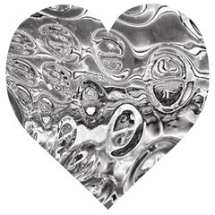 Pebbels In The Pond Wooden Puzzle Heart by ScottFreeArt