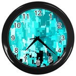 469823231 Glitch48 Wall Clock (Black) Front