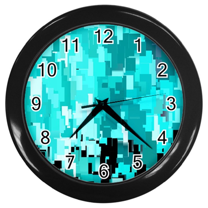 469823231 Glitch48 Wall Clock (Black)