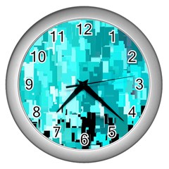 469823231 Glitch48 Wall Clock (silver)