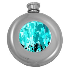 469823231 Glitch48 Round Hip Flask (5 Oz) by ScottFreeArt