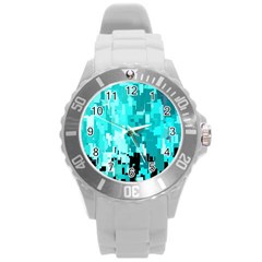 469823231 Glitch48 Round Plastic Sport Watch (l)