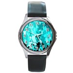 469823231 Glitch48 Round Metal Watch Front