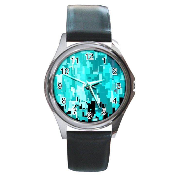 469823231 Glitch48 Round Metal Watch