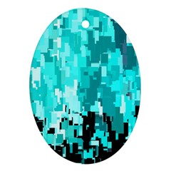 469823231 Glitch48 Oval Ornament (two Sides) by ScottFreeArt