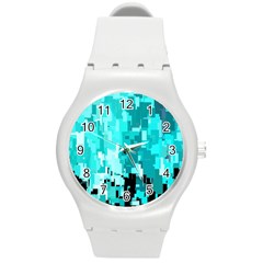 469823231 Glitch48 Round Plastic Sport Watch (m)