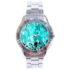 469823231 Glitch48 Stainless Steel Analogue Watch by ScottFreeArt