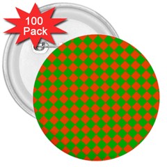 Generated Glitch20 3  Buttons (100 Pack)  by ScottFreeArt