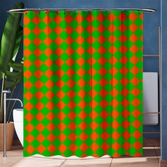 Generated Glitch20 Shower Curtain 60  X 72  (medium)  by ScottFreeArt