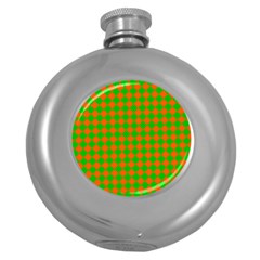 Generated Glitch20 Round Hip Flask (5 Oz) by ScottFreeArt