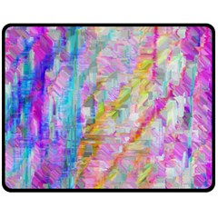 Screenshot 20200111 165940 Glitch6 Double Sided Fleece Blanket (medium)  by ScottFreeArt