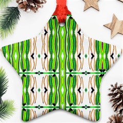 Cocoon Print Star Ornament (two Sides)