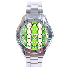 Cocoon Print Stainless Steel Analogue Watch by ScottFreeArt