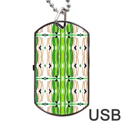 Cocoon Print Dog Tag Usb Flash (one Side) by ScottFreeArt