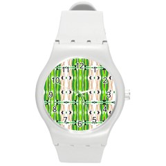 Cocoon Print Round Plastic Sport Watch (m) by ScottFreeArt