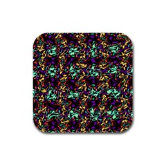 Abstract-r-9 Rubber Square Coaster (4 Pack)  by ArtworkByPatrick