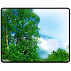 Airbrushed Sky Fleece Blanket (medium)  by Fractalsandkaleidoscopes