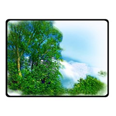 Airbrushed Sky Double Sided Fleece Blanket (small)  by Fractalsandkaleidoscopes