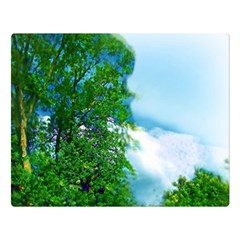 Airbrushed Sky Double Sided Flano Blanket (large)  by Fractalsandkaleidoscopes