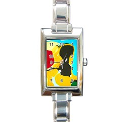 Africa As It Is 1 3 Rectangle Italian Charm Watch by bestdesignintheworld