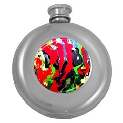 Faberge Chicken 1 3 Round Hip Flask (5 Oz) by bestdesignintheworld