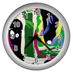 Mushroom,s Life Spin 1 3 Wall Clock (silver) by bestdesignintheworld