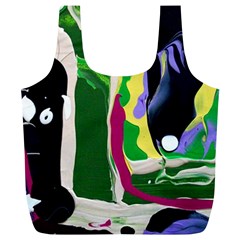 Mushroom,s Life Spin 1 3 Full Print Recycle Bag (xl) by bestdesignintheworld