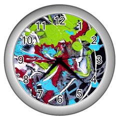 Pussy Butterfly 1 3 Wall Clock (silver) by bestdesignintheworld