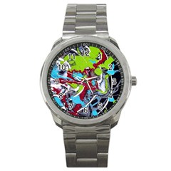 Pussy Butterfly 1 3 Sport Metal Watch by bestdesignintheworld