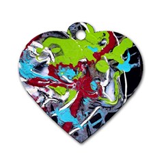 Pussy Butterfly 1 3 Dog Tag Heart (one Side) by bestdesignintheworld