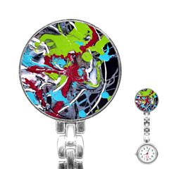 Pussy Butterfly 1 3 Stainless Steel Nurses Watch by bestdesignintheworld