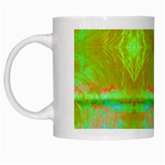 Tank Yellow  #scottfreeart N Green Purple Img 1589 White Mugs by ScottFreeArt